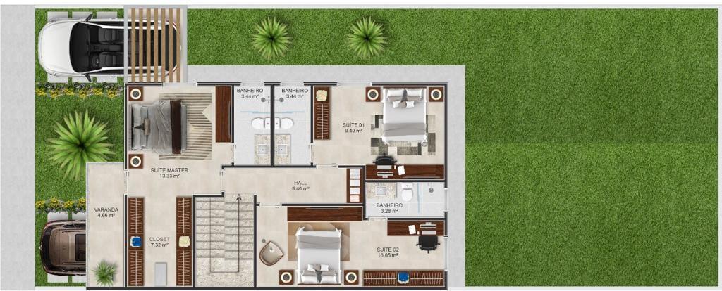 Casa de Condomínio, 4 quartos - Foto 11