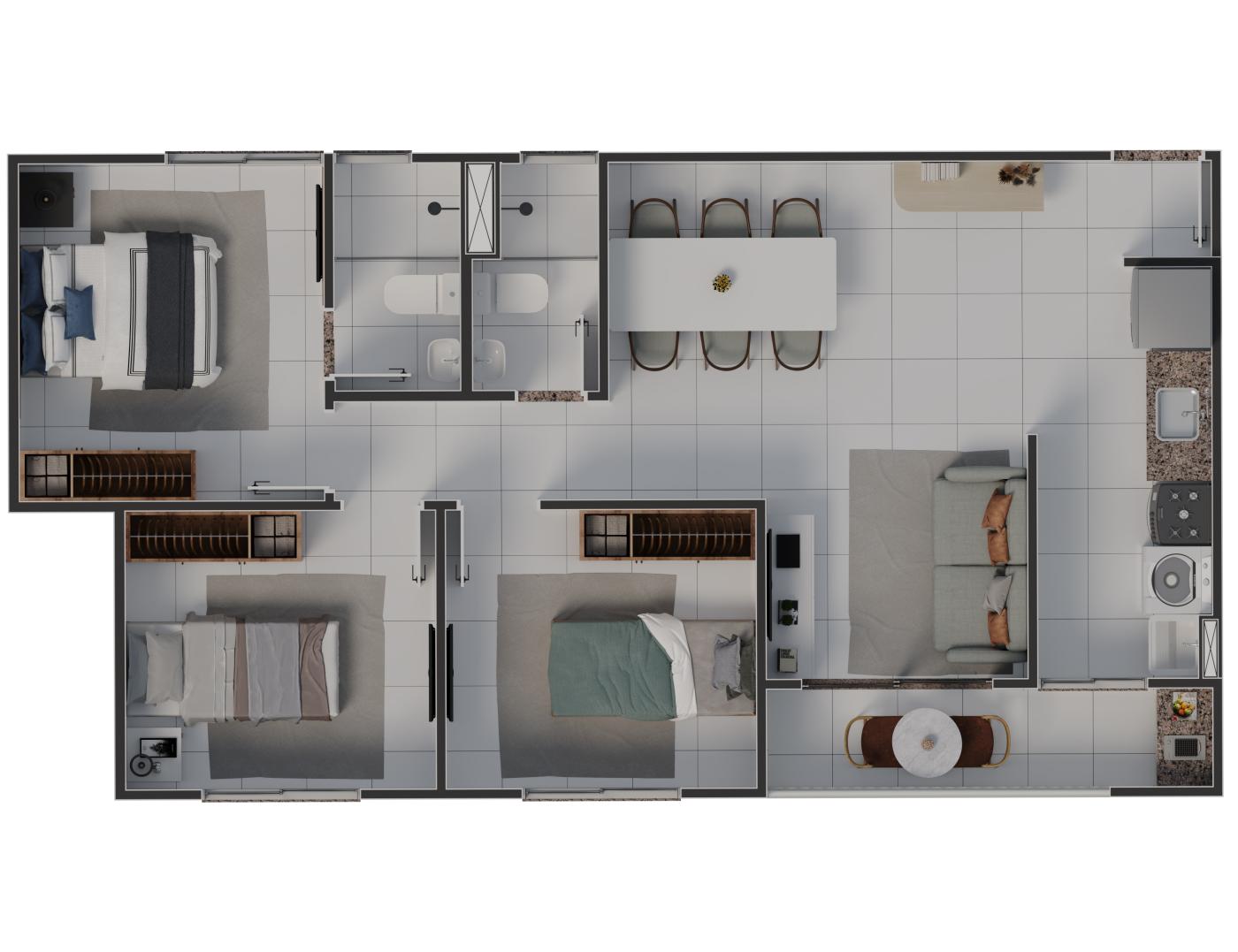 Apartamento, 2 quartos, 63 m² - Foto 16