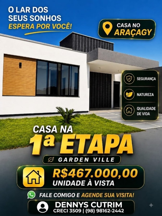 Casa de Condomínio, 3 quartos - Foto 1